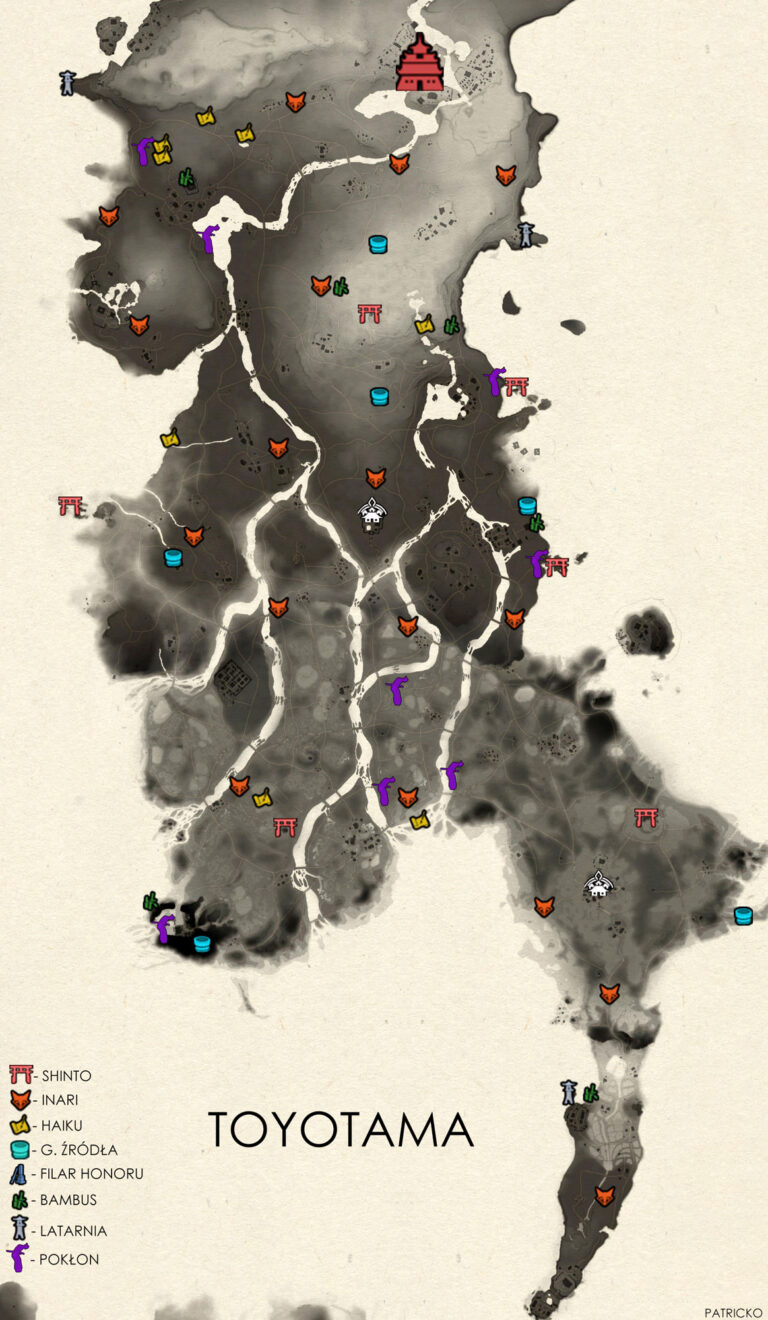 ghost of tsushima toyotama map