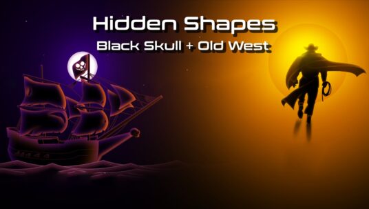 Ilustracja do: Hidden Shapes: Black Skull + Old West – Poradnik do trofeów i osiągnięć