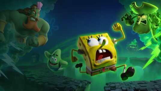 Ilustracja do: SpongeBob Kanciastoporty: Tytani toni – RECENZJA – Skakanie na pełnych obrotach